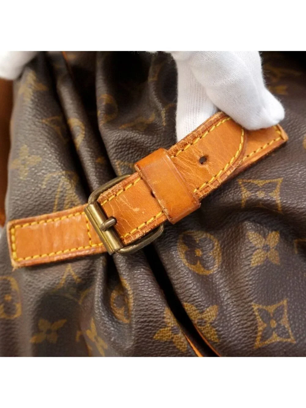 Louis Vuitton Shoulder Bag Monogram Saumur 35 Brown